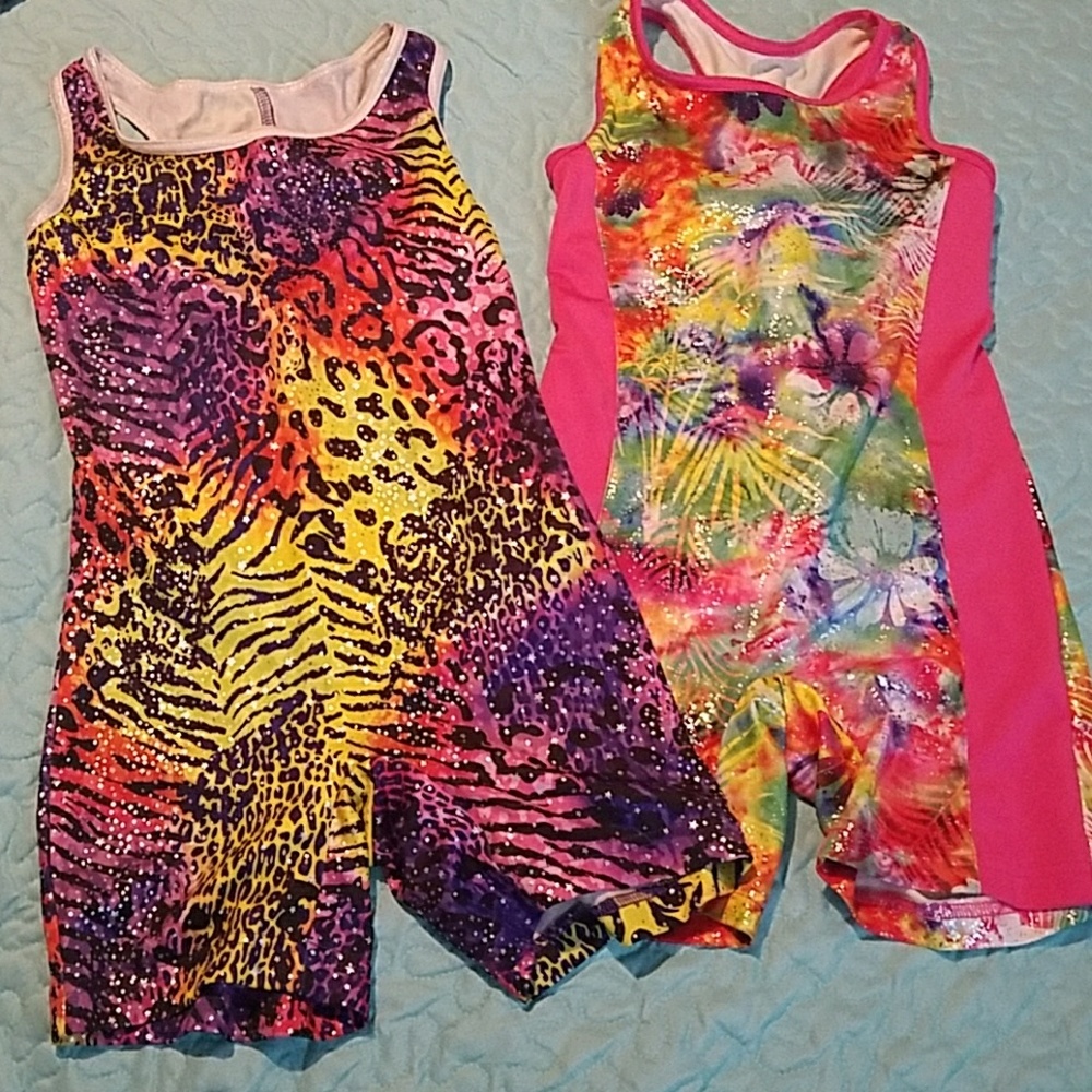 2 gymnastics leotards